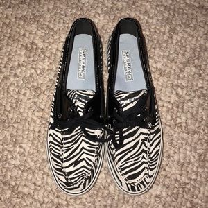 Women’s Zebra print boat shoes